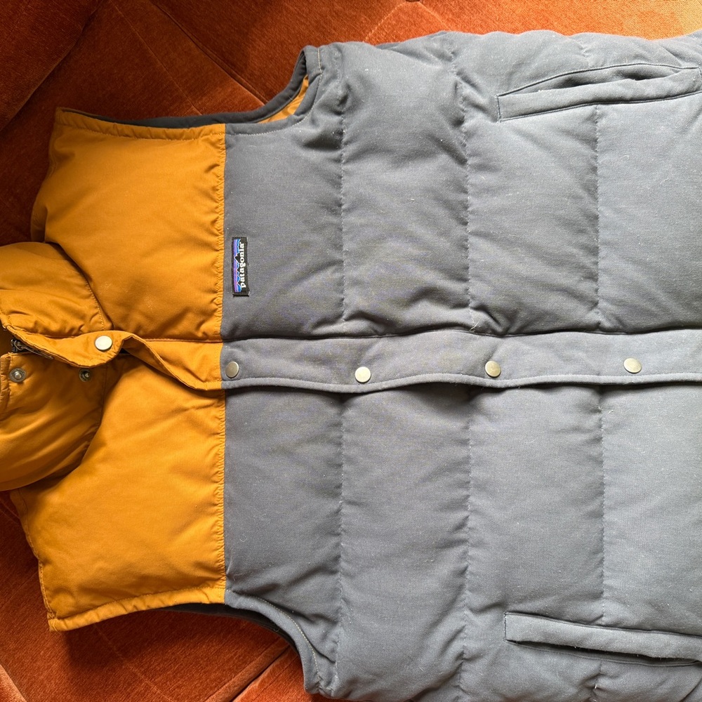 Patagonia Gray and Orange Vest